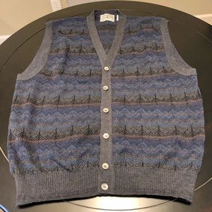Men’s Segreto sweater vest, XL, 100% merino wool